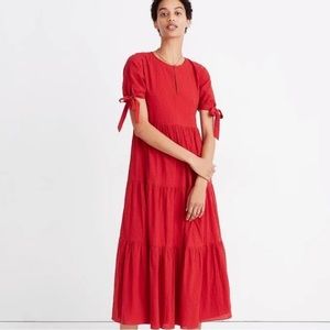 Madewell red maxi dress